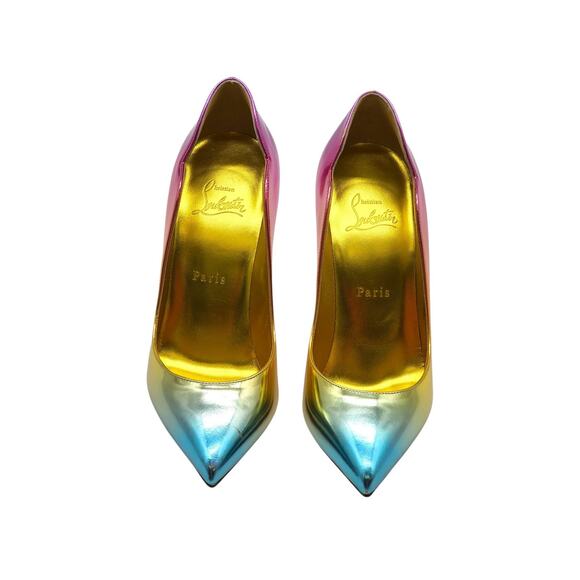 Christian Louboutin Hot Chick Metallic Leather Pumps EU 38.5 US 8.5 - NWB - Picture 4 of 10